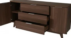 Jahnke Sideboard »LIBRE SB 160« Sideboard,Skandi,2 Türen + 3 Schubladen,Aluminiumgriffe,Breite 160 cm