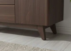 Jahnke Sideboard »LIBRE SB 160« Sideboard,Skandi,2 Türen + 3 Schubladen,Aluminiumgriffe,Breite 160 cm
