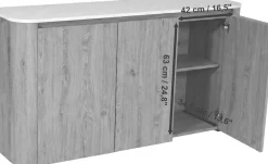 Jahnke Sideboard »TRESOR SB 150« Sideboard, Marmor Look, grifflose Optik, 3 Türen, Breite:150 cm
