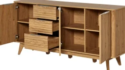 Jahnke Sideboard »WAVE SB 170« 1 Stk. tlg. Sideboard, 3 Schubladen + 3 Türen, Wellendesign, Breite 169,5 cm