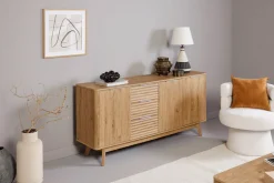 Jahnke Sideboard »WAVE SB 170« 1 Stk. tlg. Sideboard, 3 Schubladen + 3 Türen, Wellendesign, Breite 169,5 cm