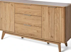 Jahnke Sideboard »WAVE SB 150« 1 Stk. tlg. Sideboard, Retro-Stil, Front in Wellendesign, Breite ca. 150 cm