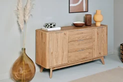 Jahnke Sideboard »WAVE SB 150« 1 Stk. tlg. Sideboard, Retro-Stil, Front in Wellendesign, Breite ca. 150 cm