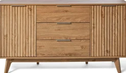 Jahnke Sideboard »WAVE SB 150« 1 Stk. tlg. Sideboard, Retro-Stil, Front in Wellendesign, Breite ca. 150 cm
