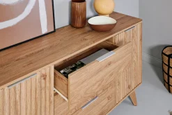 Jahnke Sideboard »WAVE SB 150« 1 Stk. tlg. Sideboard, Retro-Stil, Front in Wellendesign, Breite ca. 150 cm