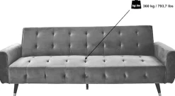 Jahnke 3-Sitzer »CHILLAX DREAM« mit Schlaffunktion, Seitentasche, Breite 213 cm