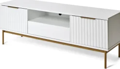 Jahnke TV-Board »CARVE TV 140« 1 Stk. tlg. Edle Gold-Applikationen, Fronten in Wellendesign, 140 cm