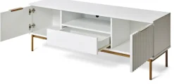 Jahnke TV-Board »CARVE TV 140« 1 Stk. tlg. Edle Gold-Applikationen, Fronten in Wellendesign, 140 cm
