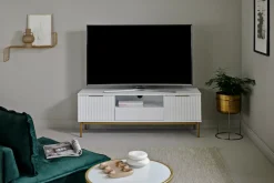 Jahnke TV-Board »CARVE TV 140« 1 Stk. tlg. Edle Gold-Applikationen, Fronten in Wellendesign, 140 cm