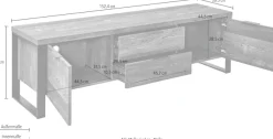 Jahnke TV-Board »LOOP« Breite ca. 152 cm