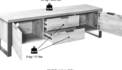 Jahnke TV-Board »LOOP« Breite ca. 152 cm