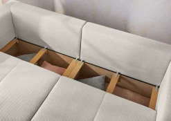 Jockenhöfer Gruppe Big-Sofa »Relax, B: 243 cm, Liegefl. 145x197 cm« mit Schlaffunktion, Bettkasten & Zierkissen, Sitzelemente ausziehbar