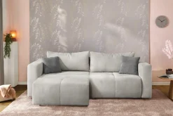 Jockenhöfer Gruppe Big-Sofa »Relax, B: 243 cm, Liegefl. 145x197 cm« mit Schlaffunktion, Bettkasten & Zierkissen, Sitzelemente ausziehbar