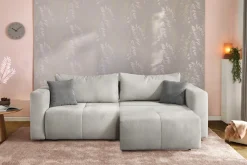 Jockenhöfer Gruppe Big-Sofa »Relax, B: 243 cm, Liegefl. 145x197 cm« mit Schlaffunktion, Bettkasten & Zierkissen, Sitzelemente ausziehbar