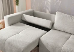 Jockenhöfer Gruppe Big-Sofa »Relax, B: 243 cm, Liegefl. 145x197 cm« mit Schlaffunktion, Bettkasten & Zierkissen, Sitzelemente ausziehbar