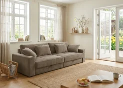 Jockenhöfer Gruppe Big-Sofa »Space XL, B: 284 cm« Mega-Sofa mit Bettkasten & 4 Zierkissen