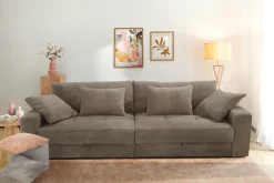 Jockenhöfer Gruppe Big-Sofa »Space XL, B: 284 cm« Mega-Sofa mit Bettkasten & 4 Zierkissen