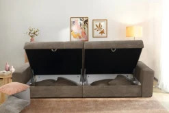 Jockenhöfer Gruppe Big-Sofa »Space XL, B: 284 cm« Mega-Sofa mit Bettkasten & 4 Zierkissen