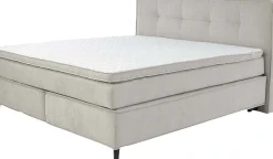 Jockenhöfer Gruppe Boxspringbett »CAPELLO, inkl. Taschenfederkernmatratze H3-H4 und 6cm Kaltschaumtopper« Bezug in verschiedenen Strukturstoffen, 160x200 oder 180x200 cm