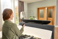 Jockenhöfer Gruppe Boxspringbett »MOVIESTAR, mit Taschenfederkernmatratze H3-H4, inkl. LED-Beleuchtung« wahlweise Strukturstoff-Bezug oder Microfaser-Bezug, 180x200cm