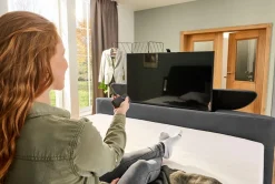 Jockenhöfer Gruppe Boxspringbett »MOVIESTAR, mit Taschenfederkernmatratze H3-H4, inkl. LED-Beleuchtung« wahlweise Strukturstoff-Bezug oder Microfaser-Bezug, 180x200cm