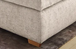 Jockenhöfer Gruppe Boxspringbett »Valentina in der Breite 180cm, beige, extra dickes Kopfteil mit Keder« 7-Zonen-TTFK-Matratzen, Visco-Topper, verschiedene Härtegrade wählbar