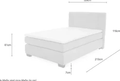 Jockenhöfer Gruppe Boxspringbett »Family, inklusive 7-Zonen-TTFK-Matratzen und Kaltschaumtopper« erhältlich in den Breiten 120,140 & 180cm
