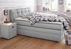 Jockenhöfer Gruppe Boxspringbett »Amelie« mit Bettkasten und Topper, erhältlich in 120 & 140cm Breite