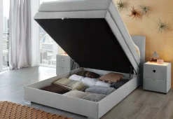 Jockenhöfer Gruppe Boxspringbett »Amelie« mit Bettkasten und Topper, erhältlich in 120 & 140cm Breite