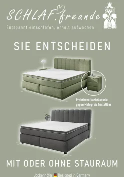Jockenhöfer Gruppe Boxspringbett »TILDA, wahlweise mit Bettkasten, mit Taschenfederkernmatratze H3-H4« mit Kaltschaumtopper, hochwertiger Strukturstoff-Bezug, 180x200cm