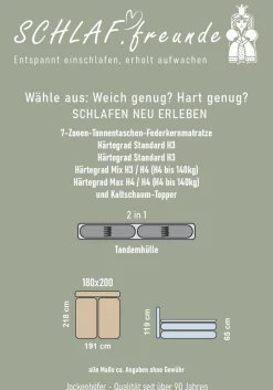 Jockenhöfer Gruppe Boxspringbett »TILDA, wahlweise mit Bettkasten, mit Taschenfederkernmatratze H3-H4« mit Kaltschaumtopper, hochwertiger Strukturstoff-Bezug, 180x200cm