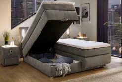 Jockenhöfer Gruppe Boxspringbett »Kati erhältlich in der Größe 180x200cm« mit Topper, Bettkasten und höhenvariablen Kopfteil (96 cm - 108 cm)