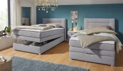 Jockenhöfer Gruppe Boxspringbett »Carmen« mit Bettkasten und Topper, erhältlich in120 & 140cm Breite