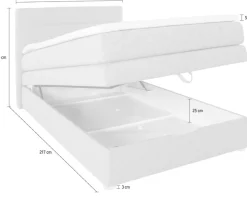 Jockenhöfer Gruppe Boxspringbett »Carmen« mit Bettkasten und Topper, erhältlich in120 & 140cm Breite