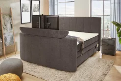 Jockenhöfer Gruppe Boxspringbett »Bel Air erhältlich in der Größe 180x200cm« mit versenkbarem TV-Lift und Fernbedienung, Bettkasten/Stauraum