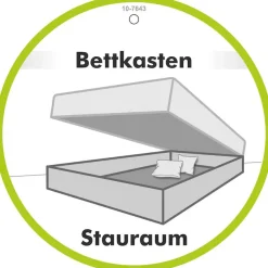 Jockenhöfer Gruppe Boxspringbett »Bel Air erhältlich in der Größe 180x200cm« mit versenkbarem TV-Lift und Fernbedienung, Bettkasten/Stauraum