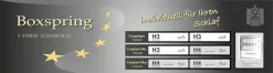 Jockenhöfer Gruppe Boxspringbett »KIRA, mit Taschenfederkernmatratze H3-H4 und Kaltschaum-Topper« inkl. LED-Beleuchtung & USB-Ladeports, Chenille Stoff, 160/180x200cm