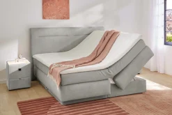 Jockenhöfer Gruppe Boxspringbett »Simone, inklusive großem Stauraum/Bettkasten« Bonell-Wendematratze H2/H3, Topper und 2 Kissen