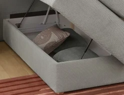 Jockenhöfer Gruppe Boxspringbett »Simone, inklusive großem Stauraum/Bettkasten« Bonell-Wendematratze H2/H3, Topper und 2 Kissen