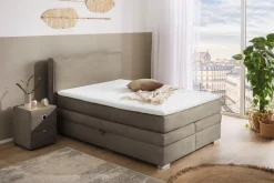 Jockenhöfer Gruppe Boxspringbett »Arabella, 2x 70er Boxen mit Stauraum« Wende-Bonell-Federkern-Matratze (H2/H3), inkl. Topper