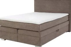 Jockenhöfer Gruppe Boxspringbett »Arabella, 2x 70er Boxen mit Stauraum« Wende-Bonell-Federkern-Matratze (H2/H3), inkl. Topper