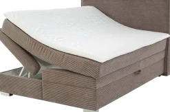 Jockenhöfer Gruppe Boxspringbett »Arabella, 2x 70er Boxen mit Stauraum« Wende-Bonell-Federkern-Matratze (H2/H3), inkl. Topper