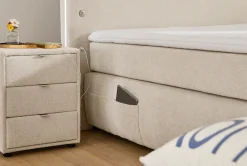 Jockenhöfer Gruppe Boxspringbett »Livia« inklusive LED-Beleuchtung, 4x USB-Ladeports, 7-Zonen-TTFK-Matratze
