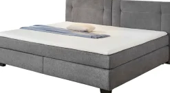 Jockenhöfer Gruppe Boxspringbett »FAMILY, Familienbett mit Taschenfederkernmatratze H3« mit Kaltschaum-Topper, hochwertiger Microfaser-Bezug, 240x200 cm