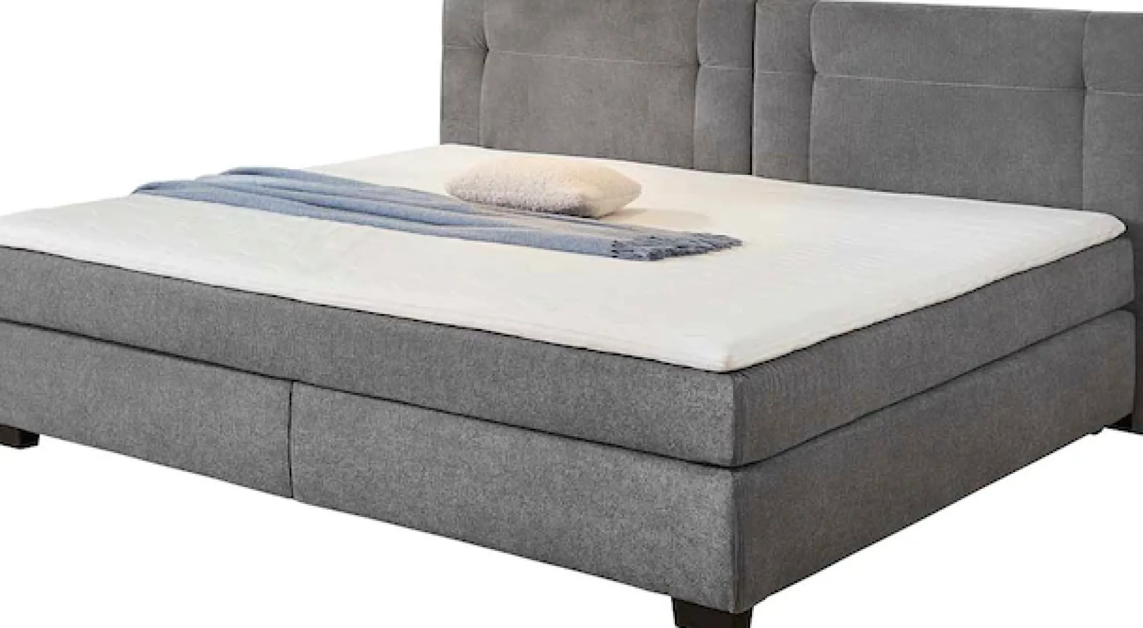 Jockenhöfer Gruppe Boxspringbett »FAMILY, Familienbett mit Taschenfederkernmatratze H3« mit Kaltschaum-Topper, hochwertiger Microfaser-Bezug, 240x200 cm