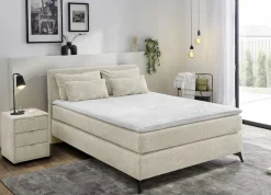 Jockenhöfer Gruppe Boxspringbett »Paulina, inkl. Topper und Kissen, Härtegrade wählbar« 140x200 cm oder 180x200cm