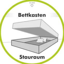 Jockenhöfer Gruppe Boxspringbett »AMY mit Bettkasten, inkl. Taschenfederkernmatratze Härtegrad H3-H4« mit 6 cm Kaltschaum-Topper, Chenille-Bezug, 180x200 und 200x200 cm