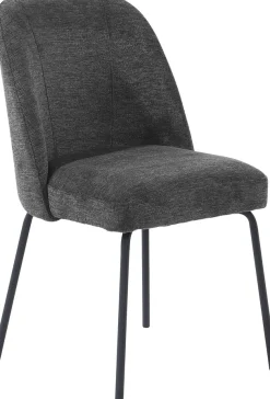 Jockenhöfer Gruppe Eckbankgruppe »Melvin (Set, 4-tlg. Tisch, Bank und 2 Stühle), Taschenfederkern« Set,Tisch (120x75cm) schwarz, Bank und Stühle anthrazit oder beige