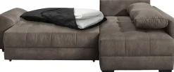 Jockenhöfer Gruppe Ecksofa »Amalfi, L-Form, B: 270 cm, Liegefl. 146x224 cm, Dauerschlafsofa« Tonnentaschen-Federkern, Topper, Bettkasten & Kissen