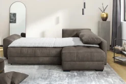 Jockenhöfer Gruppe Ecksofa »Amalfi, L-Form, B: 270 cm, Liegefl. 146x224 cm, Dauerschlafsofa« Tonnentaschen-Federkern, Topper, Bettkasten & Kissen